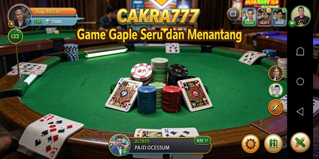 Tampilan gameplay Gaple yang menarik dan intuitif di CAKRA777.