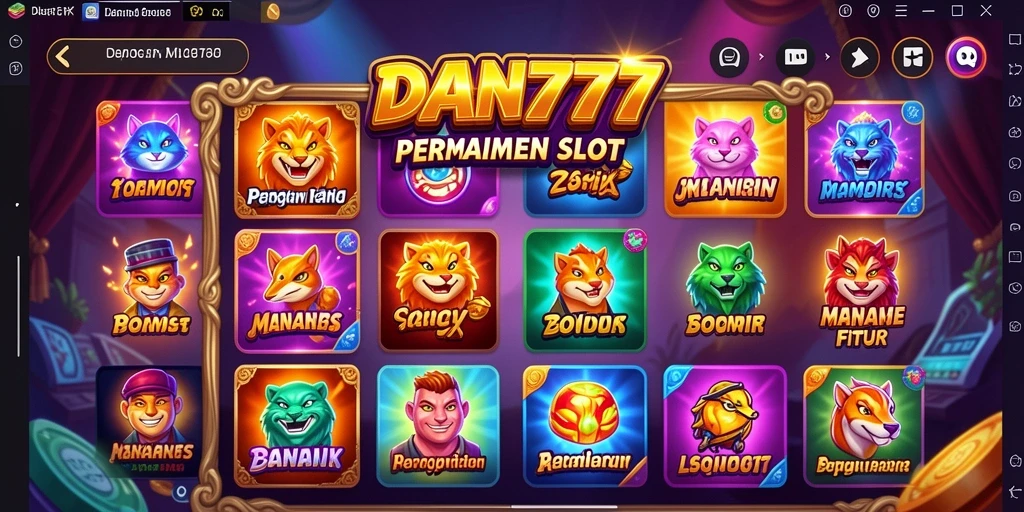 Tampilan antarmuka gameplay slot yang menarik dan interaktif.