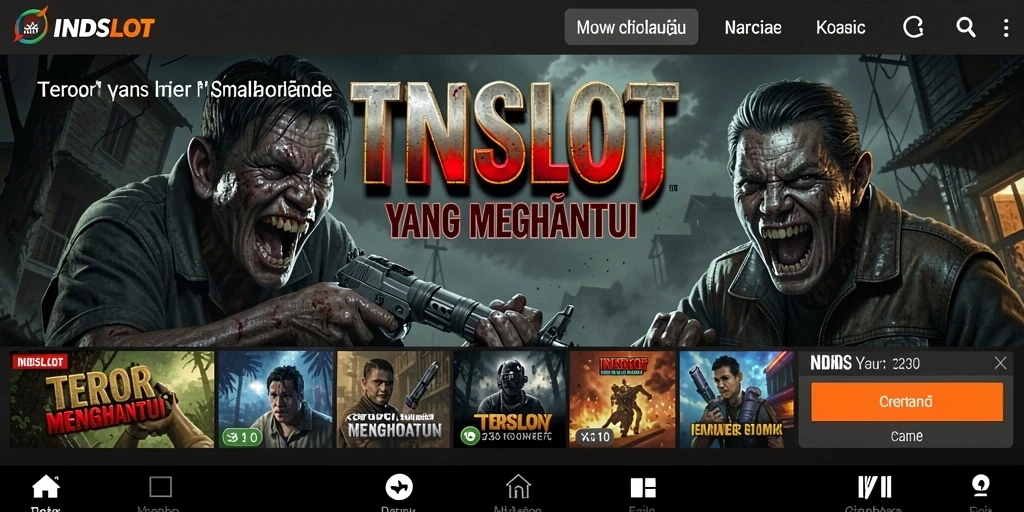 Tampilan gameplay INDSLOT yang menyeramkan dan mencekam.