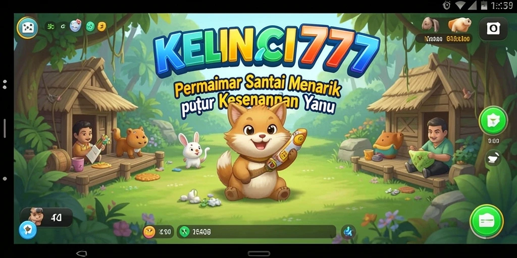 Screenshot gameplay KELINCI777 menampilkan taman kelinci yang ceria dan aktif.