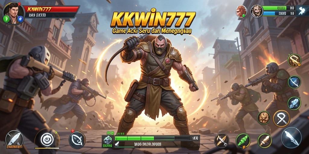 Tampilan gameplay KKWIN777 yang menegangkan dan penuh aksi