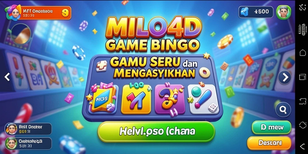 Tampilan gameplay Bingo yang seru dan interaktif di MILO4D.