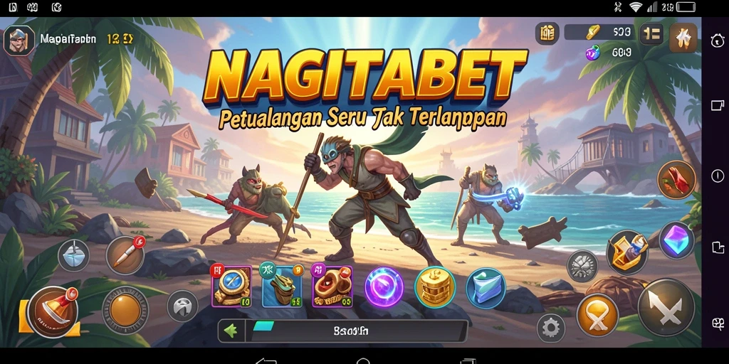 Tampilan gameplay menakjubkan dalam NAGITABET yang penuh petualangan.