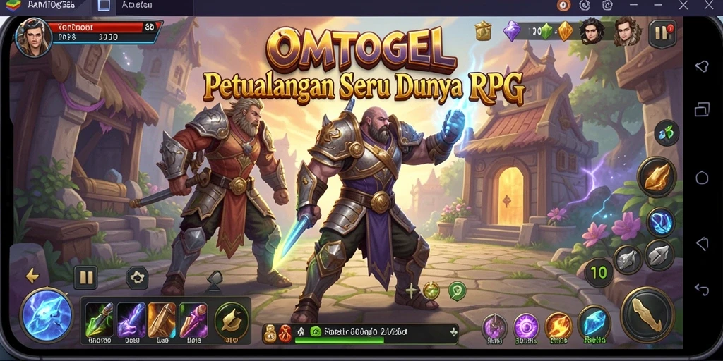 Screenshot gameplay RPG yang menampilkan aksi seru dalam OMTOGEL.