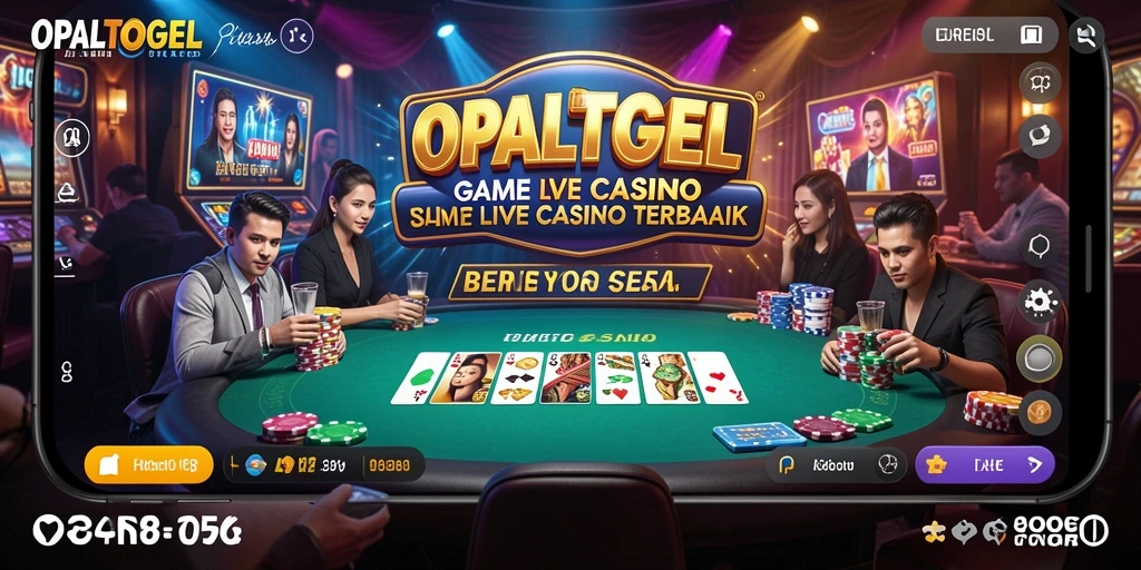 Tampilan gameplay Live Casino yang mengesankan dan interaktif di OPALTOGEL.