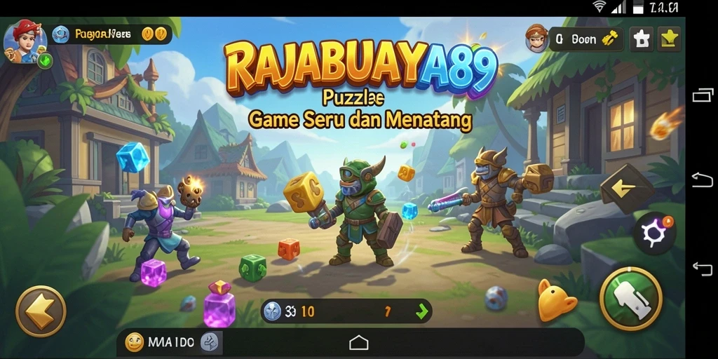 Tangkapan layar gameplay RAJABUAYA89 menampilkan teka-teki yang menarik dan seru.