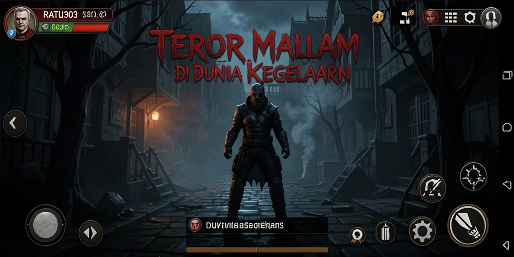 Screenshot menampilkan suasana mencekam dari gameplay RATU303.